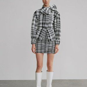 Zara plaid Mini Skirt TRF